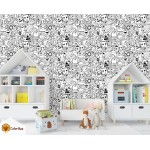 Spalvinami tapetai "Crazy doodle" Spalvinami tapetai | Colorbee.lt